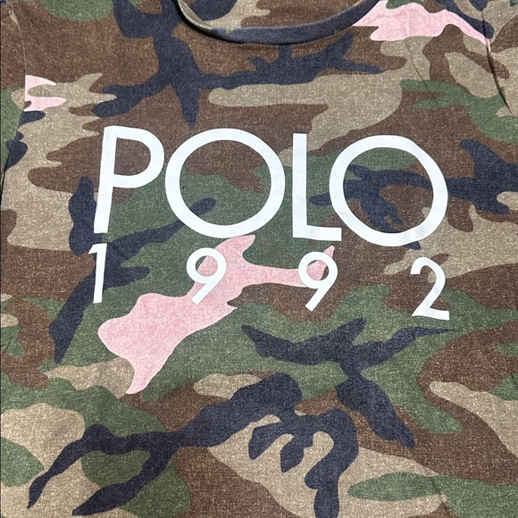 Polo by Ralph Lauren Green Camouflage Tee - Picture 2 of 4